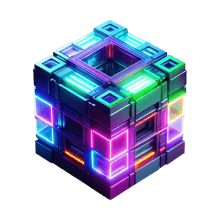 Neon Block VIP cube